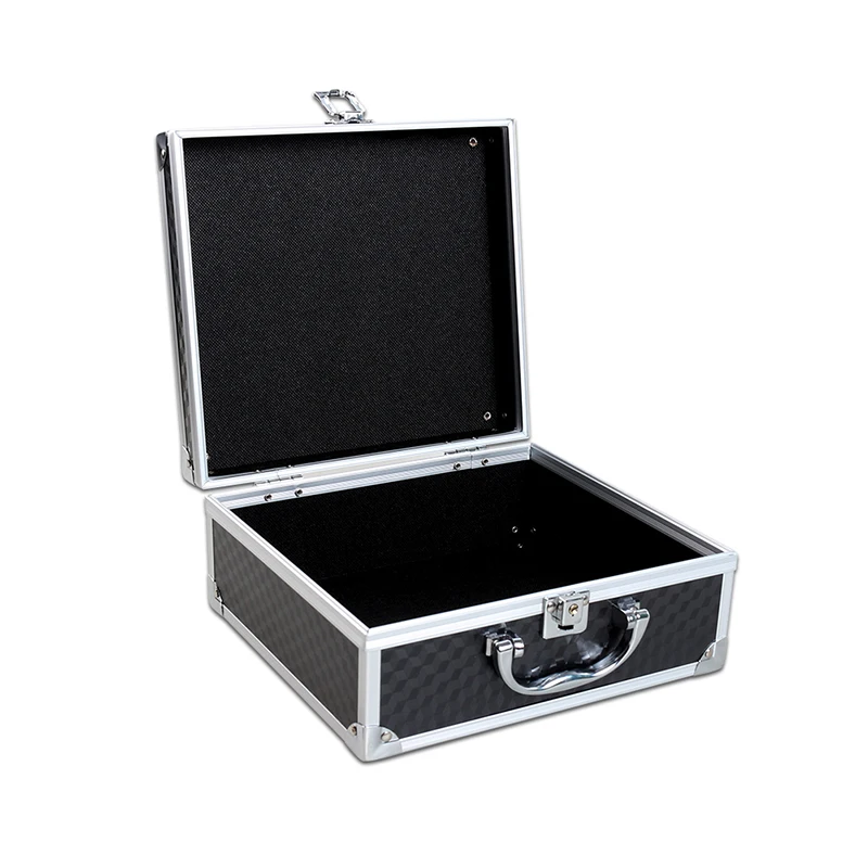 LargeCapacityTattooMachineCaseBlackAluminiumCarryingCaseWith