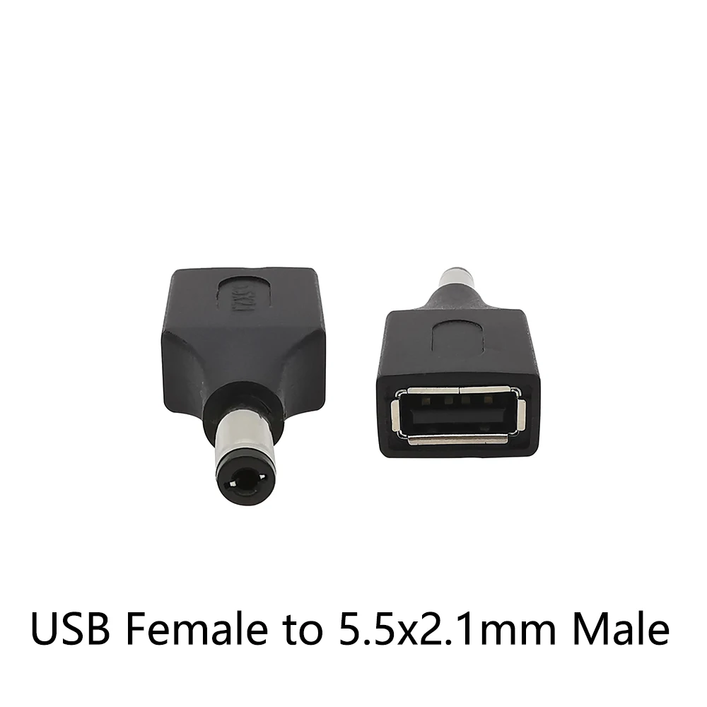 USB 2.0 Type A Male to Female Jack DC Power Adapter Plug