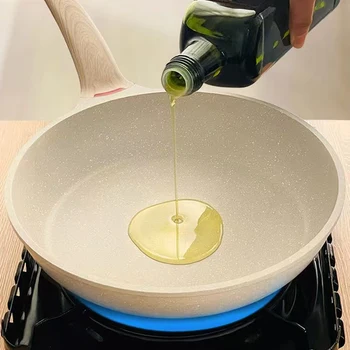 28 centimetri Antiaderente Padella Wok Pentola di Ceramica Durevole Casa Induzione Stufa A Gas di Cucina Pentole Uovo Bistecca Padella Pancake Pentola 1