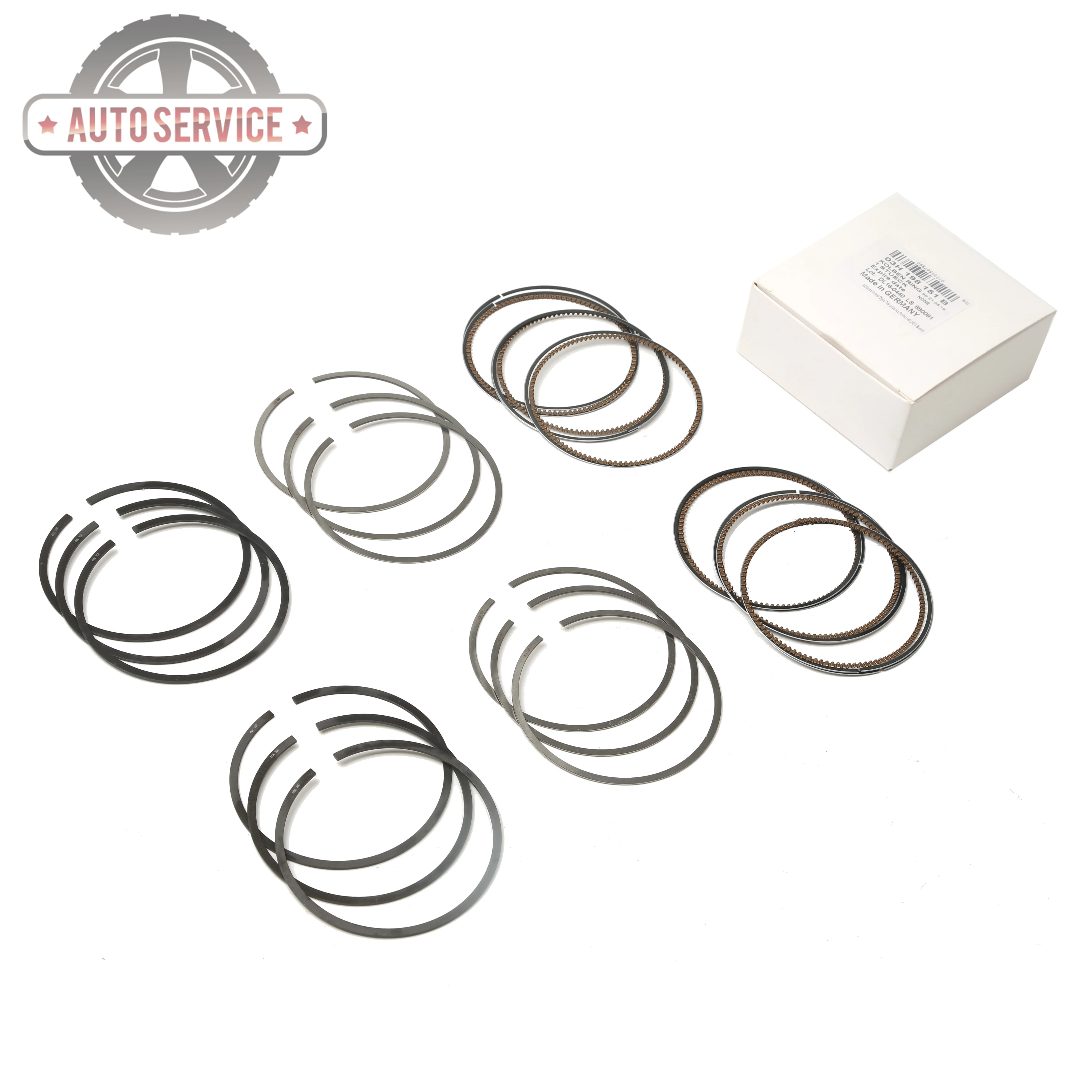 03 H198151 Motore Nuove Fasce Elastiche Set Per Volkswagen Passat 3.6L Axz Blv Bws Phaeton 2009-2010 Audi Q7 Skoda Superb 2008-2015