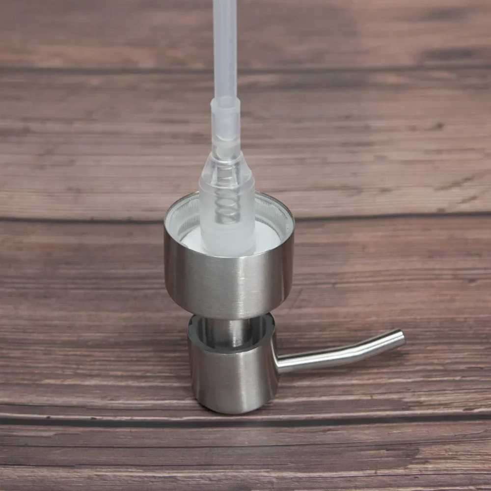 1pc 304 Stainless Steel Hand Liquid Soap Pump Dispenser Head Nozzle for Bathroom Kitchen Foam Soap Shampoo Dispenser Accessories 4