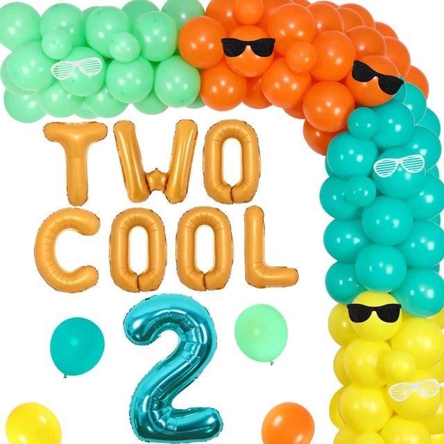 Kit ghirlanda di palloncini Foil per ragazzi, decorazioni per feste di  compleanno di 2 anni, 2