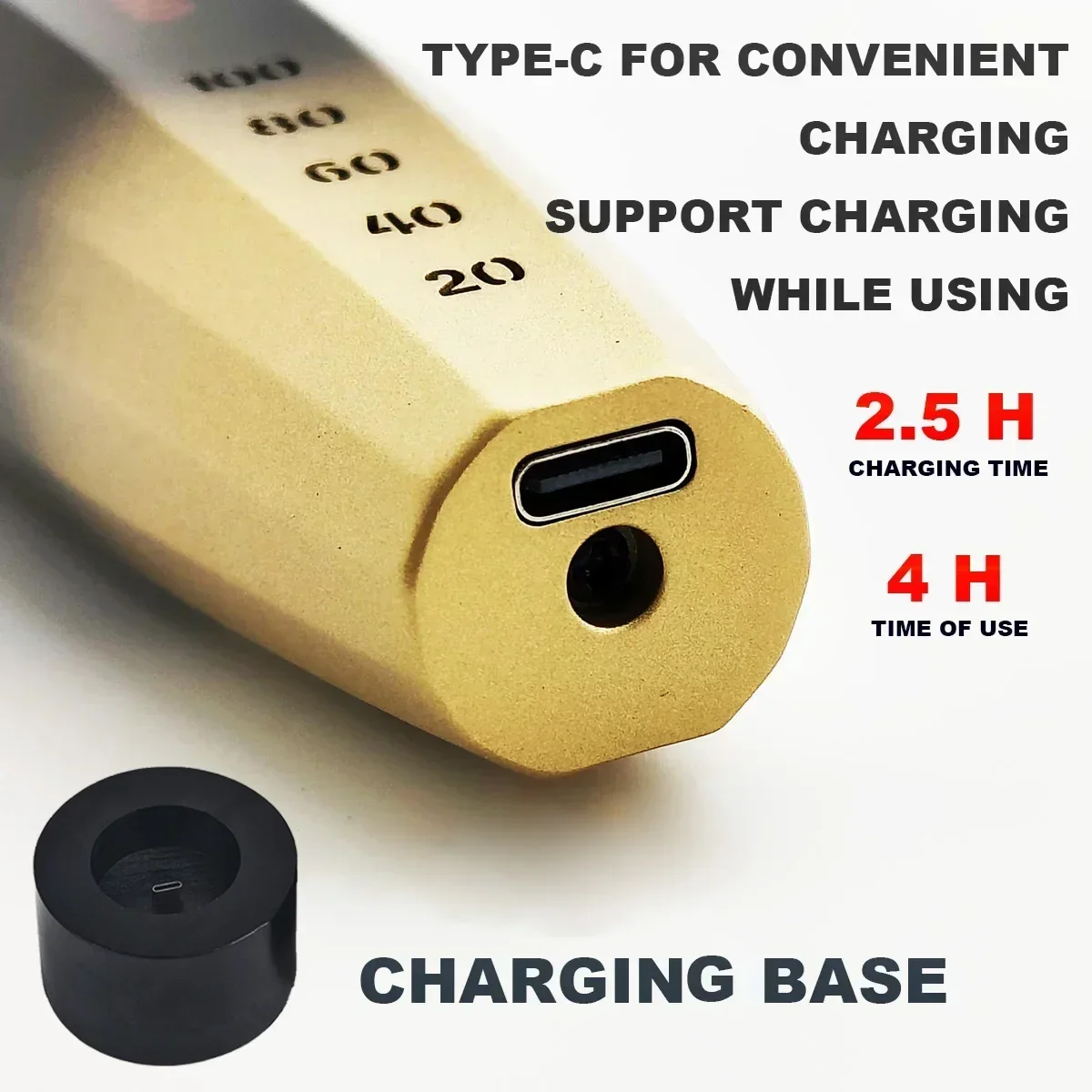 Professional 2PCS BL600 BL800 BiLLPRO Hairtrimmer Charging base Barbershop Oil Head Engraving Barber 2000mAh HairClipper for Men 4