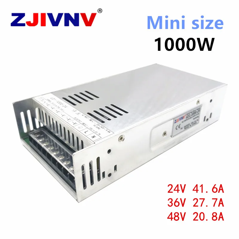 

1000W mini size switching power supply 24v 36v 48v 40A 20A Constant voltage current led driver ac dc transform SMPS converter