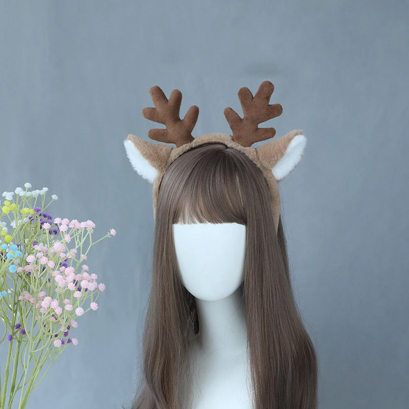 Festive Deer Headband – Kawaii Animal Cosplay Headdress