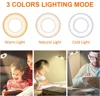 LED Reading Lights 360°Flexible Gooseneck Dimmable Table Lamp Clip On Indoor Bedroom Eye Protection Desk Light Book Clamp Lamp 4