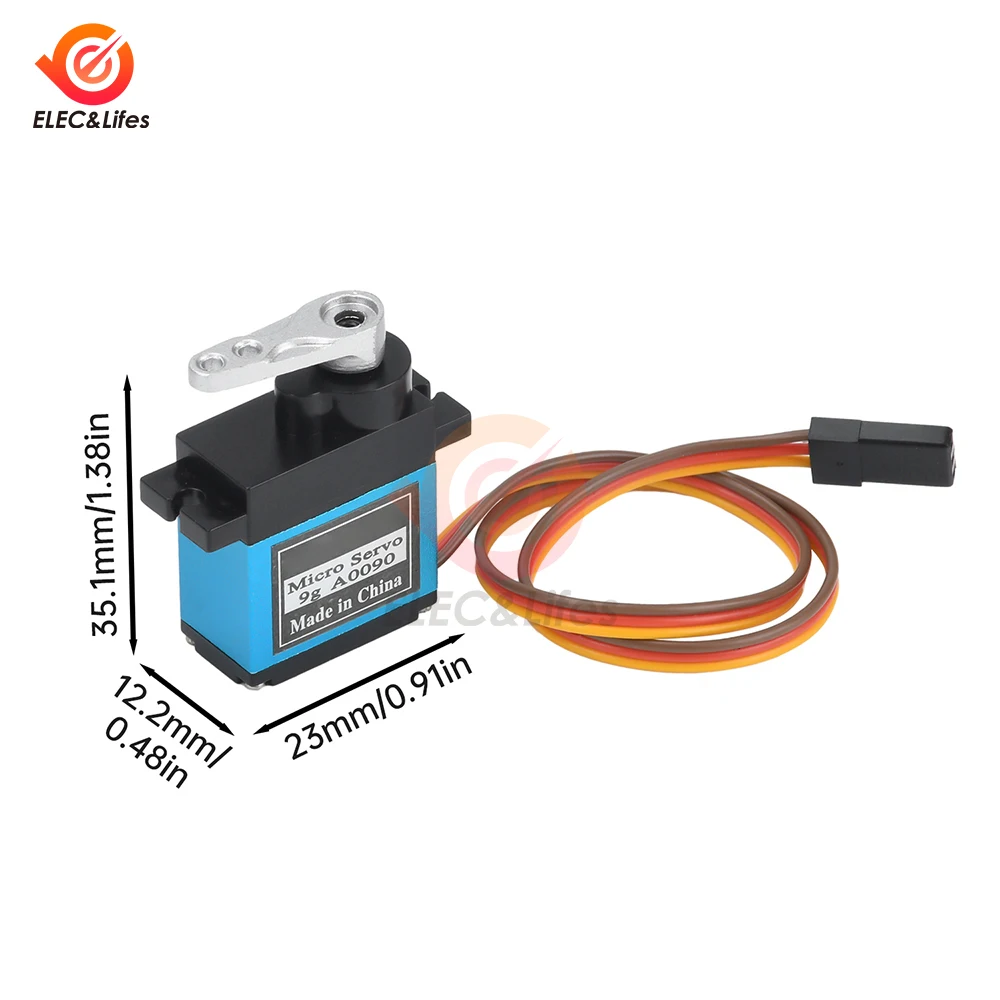 Digitale servo 9g aluminium behuizing metalen tandwielen voor RC helikopter robot
