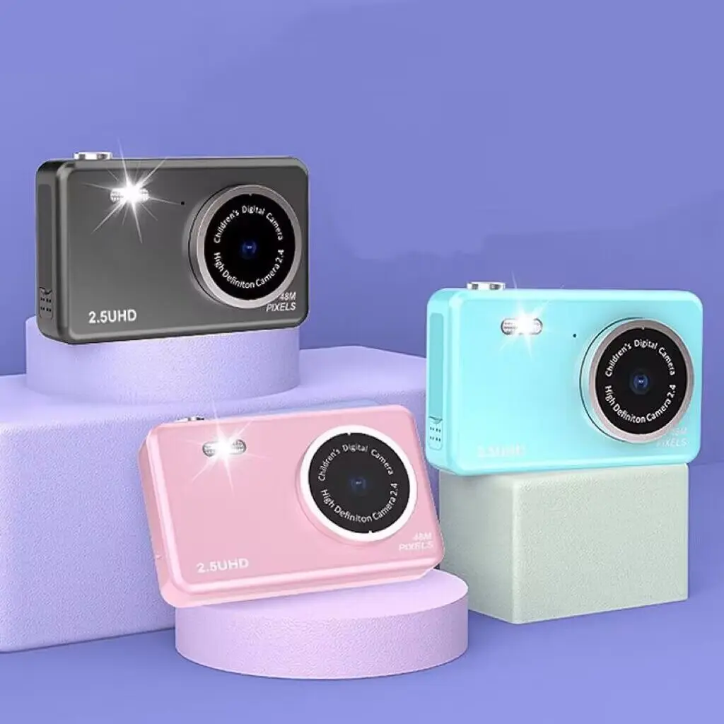 

Digital Camera Children Camera for Children Camcorder with 8x Zoom Compact Cameras 1080P 48MP Cameras for Beginner Photography