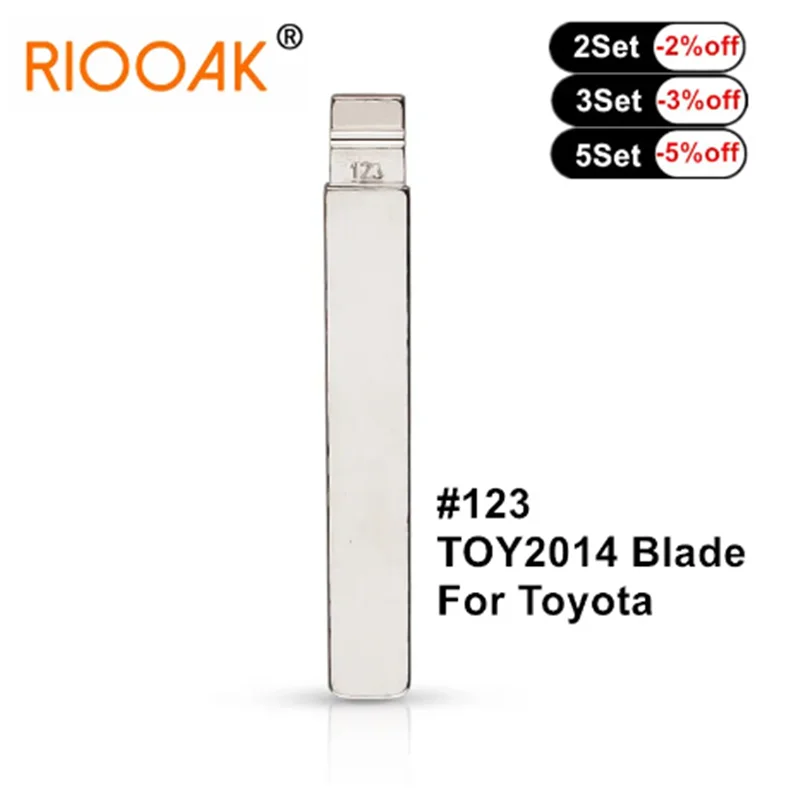 

5/10pcs Metal Blank Uncut Flip #123 TOY2014 Flip Folding Remote Key Blade Repalcement for TOYOTA New Models COROLLA LEVIN