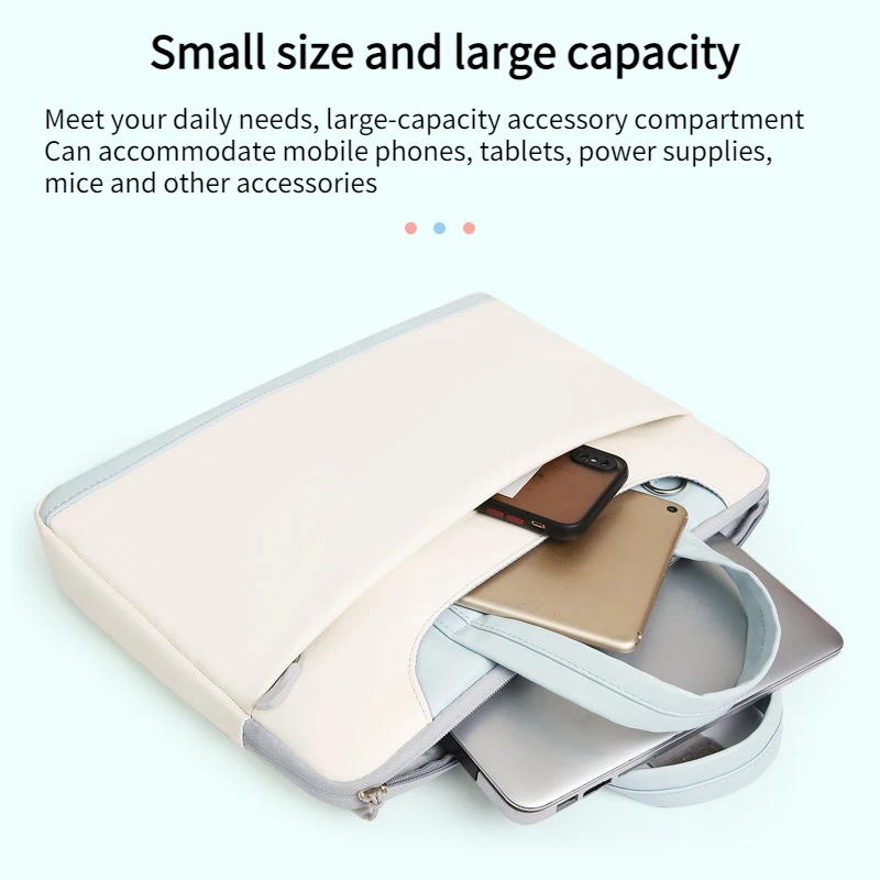 Large Capacity Computer Bag Fashion Portable Laptop Bag 14 Inch / 15.6 Inch Fashion Shoulder Bag Briefcase Office A4 File Bag