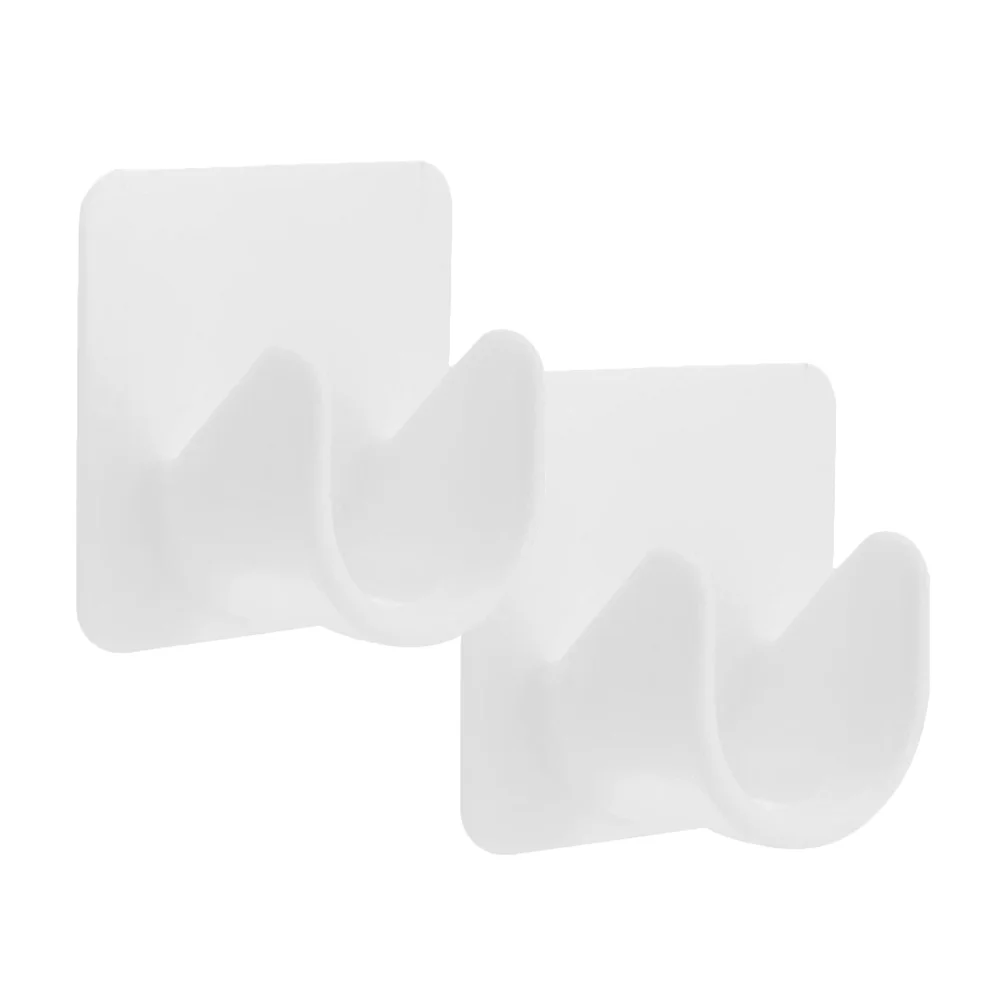 Shower Curtain Rod Holders 2 Pcs Without Drilling Heavy Duty Wall Mount Curtain Rod Stands Bathroom Hardware Home Improvement