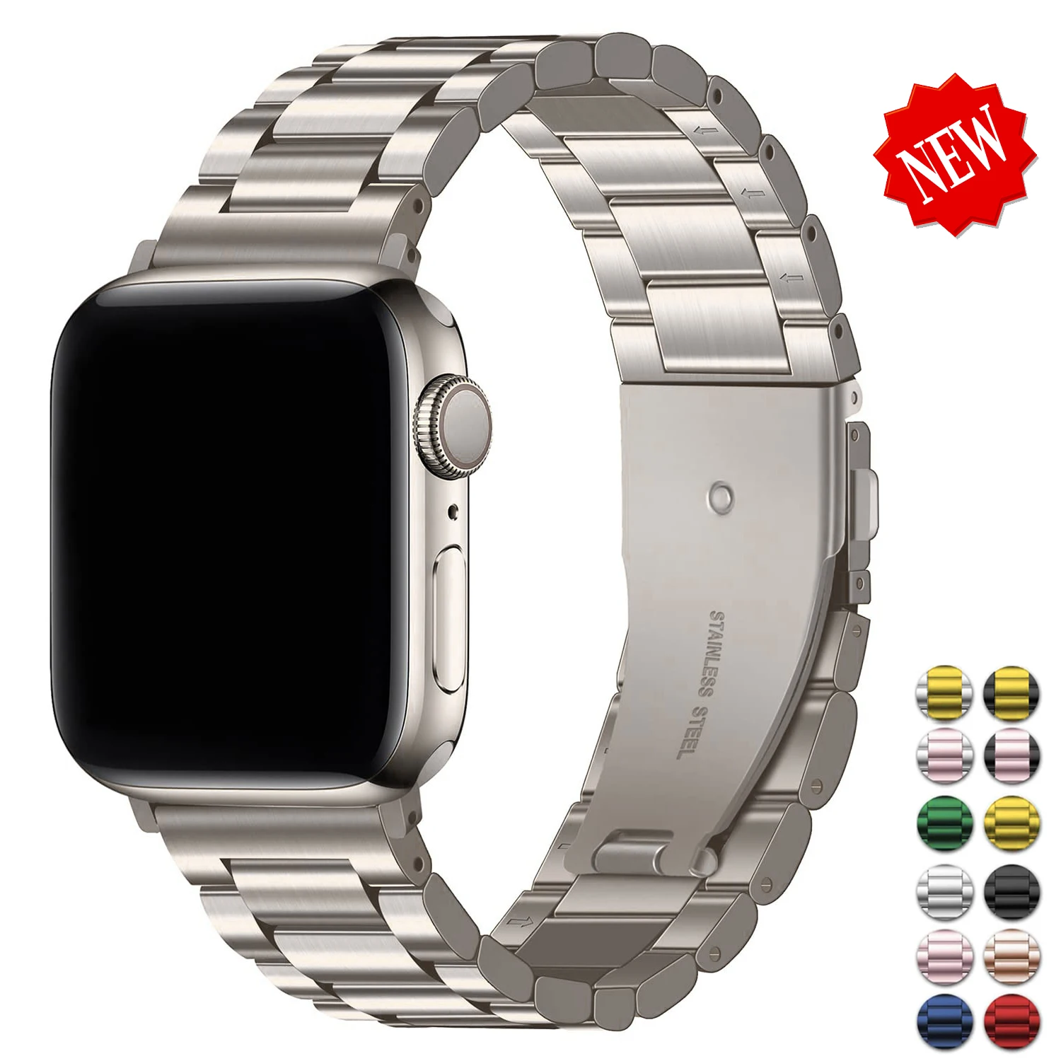 Funda correa para iWatch Band 38mm 42mm pulsera de Metal de