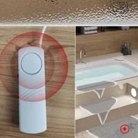 เครื่องตรวจจับน้ํารั่วทันที 90dB Alarm Flood Sensor 1M สาย Audio Alert แบตเตอรี่ขับเคลื่อนสําหรับท่อ/ชั้น/ห้องครัว/ห้องน้ํา 3