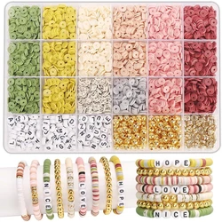 DIY Friendship Bracelet Kit with Clay Beads (Beads Kit1)