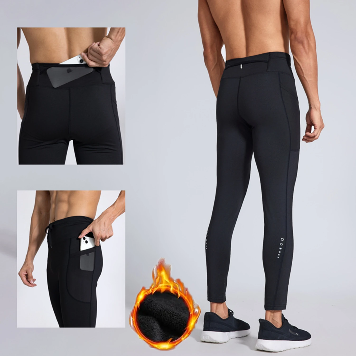 Hiking Pants, Running Pants, Sport Pants, Warm Pants Men Women Winter Warm Thicken Velvet Running Pants Leggings Outdoor Sport Gym Fitness Yoga Basketball Cycling Hiking Long Tights