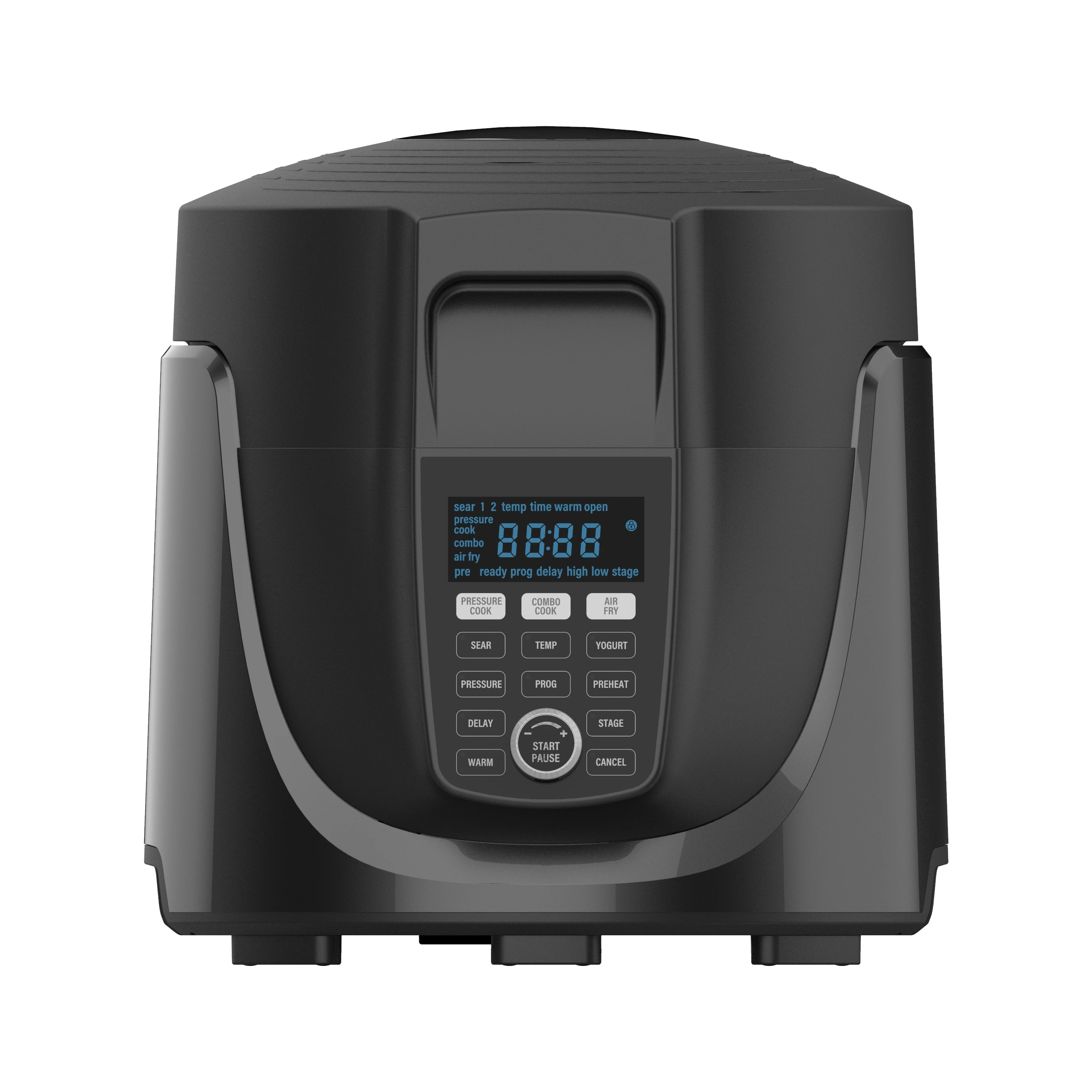 

Duet Pressure Cook and Air Fryer Combo Cook Stainless Steel Pot Rack Non-Stick Air Fryer Basket Steam Sear Saute Slow Cooker
