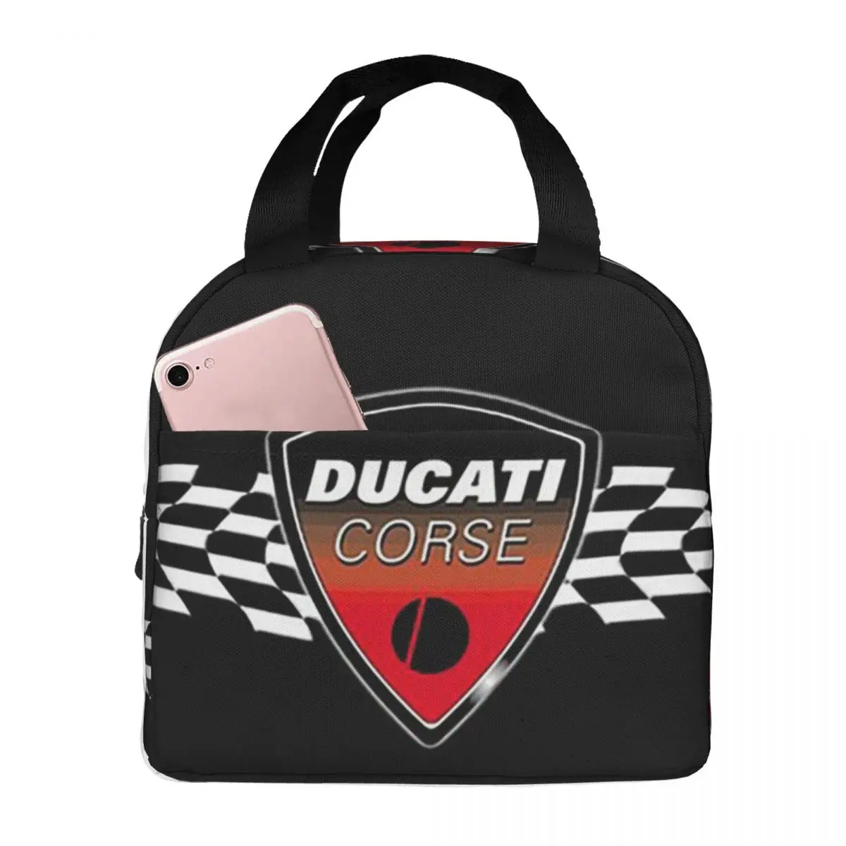 

Сумки для обедов Ducati, изолированная коробка для бенто, водонепроницаемая сумка для обеда, герметичные сумки для пикника, Термосумка для женщин, детей, школы