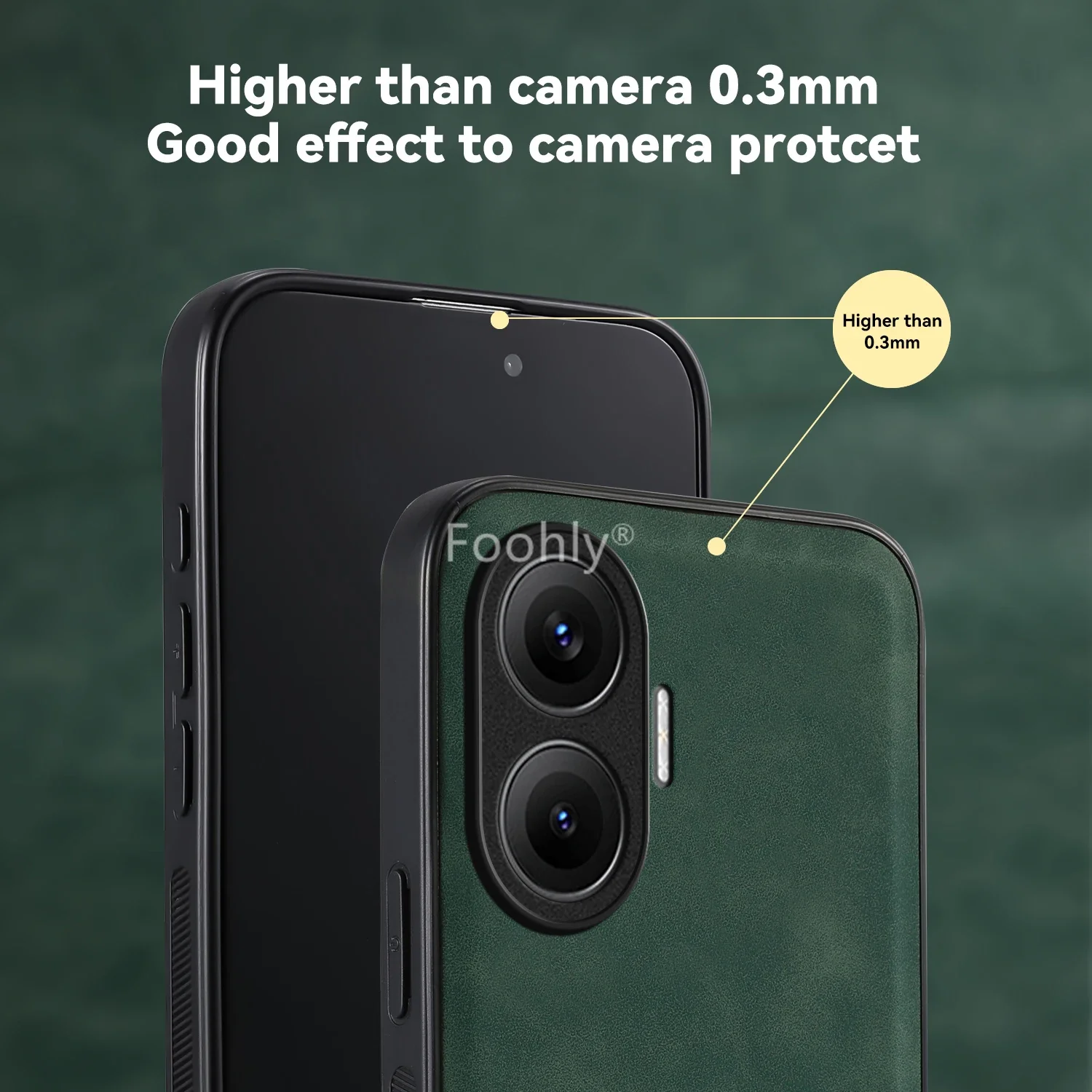 Nubuck Leather Shockproof Magnetic Protective Phone Case
