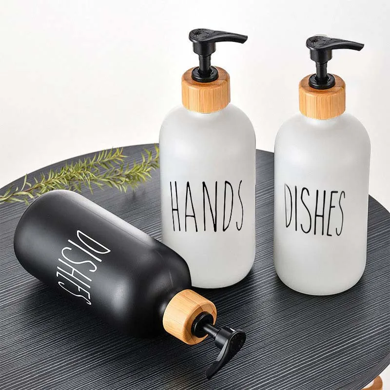 Soap Dispenser Glass Merterial 2Pcs 500Ml