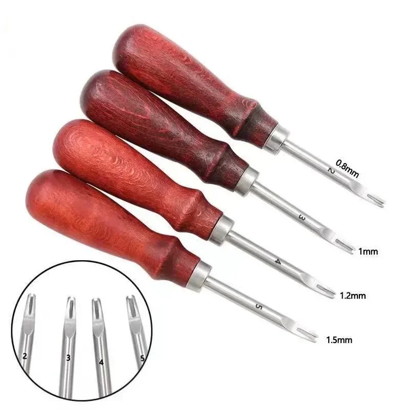 0.8/1.0/1.2/1.5Mm Sharp Leather Edge Beveler Leather Craft Skiving Beveling Knife Cutting Hand Craft Tool Edge Cutter