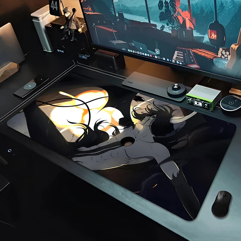 Gaming Large Mouse Pad Japan Anime Bleach HD Office Desk Mat Large Ulquiorra Cifer Keyboard Game Rubber Mousepad Non-Slip Carpet