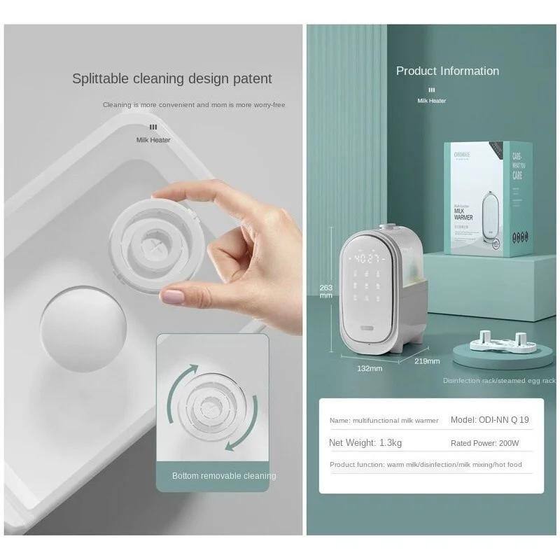 OIDIRE milk warmer baby feeding bottle sterilizer smart thermostatic milk heater automatic constant temperature all in one
