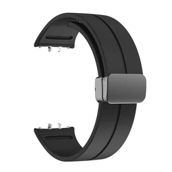 Magnetic D Folding Buckle Sports Silicone Band Replacement Strap - Galaxy Fit3 (Black)