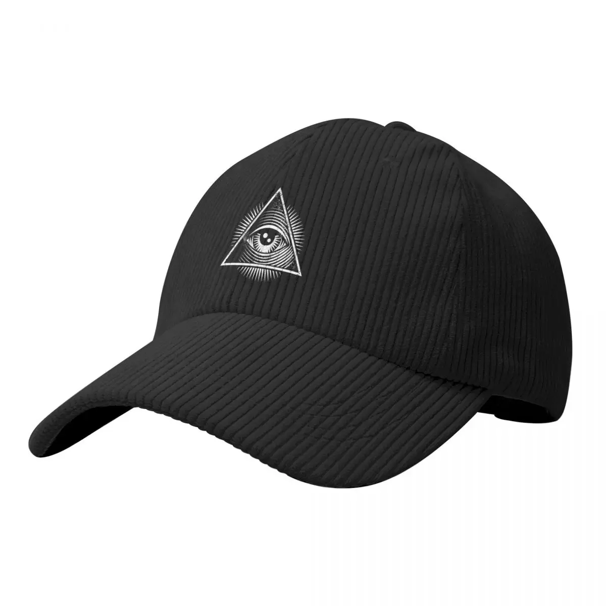 

All Seeing Eye Corduroy Baseball Cap Fishing cap Kids Hat Sunscreen For Men Women's