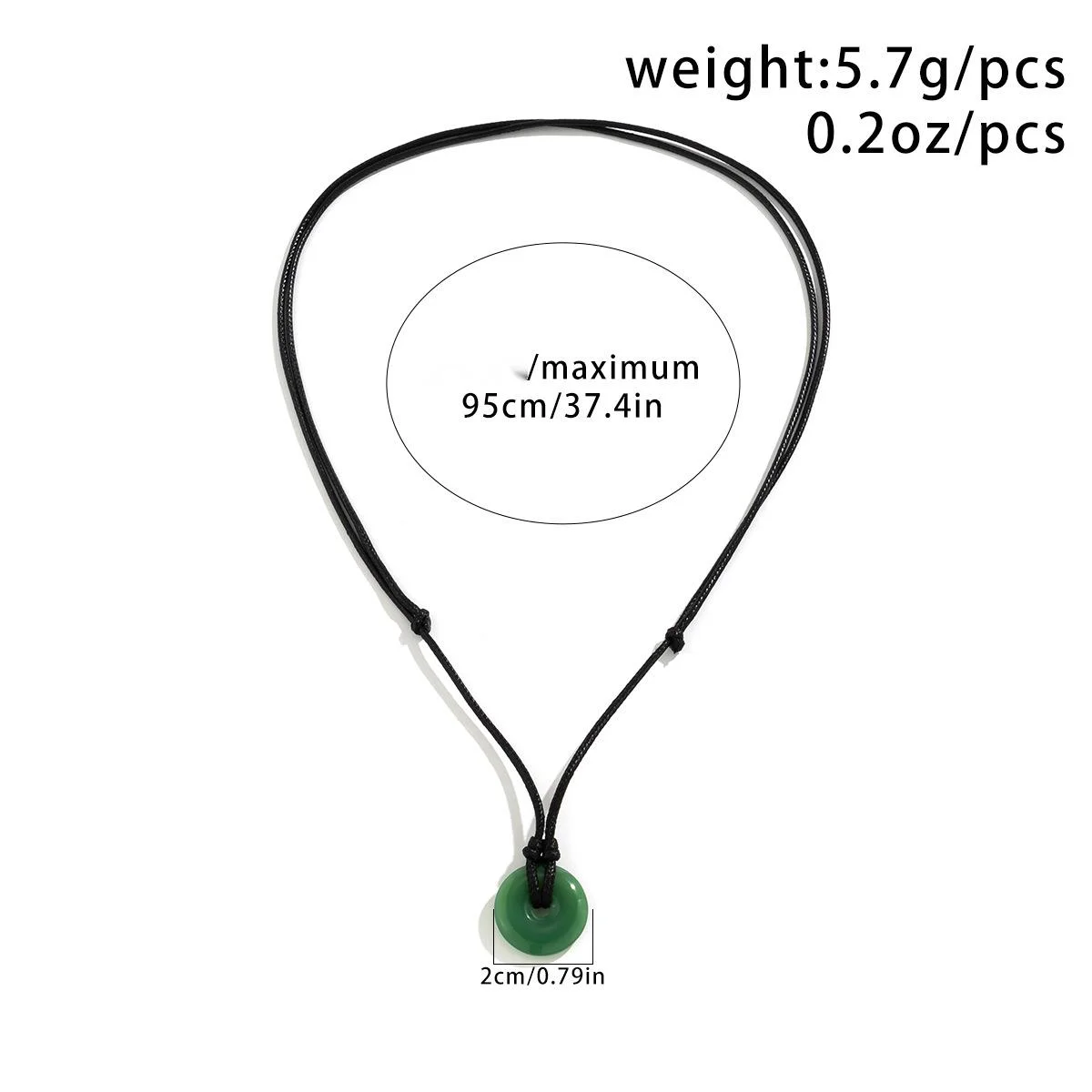 Layered Necklace Set Versatile Wax Thread Chain For Women_voghion.com