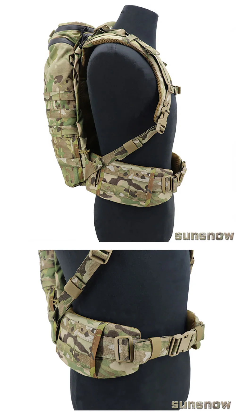 1 Paar verstärkte Rucksack-Taillengurte, taktischer Taillenschutz für 2-/Day ASAP 38-mm-Taillengürtel – Detail 9