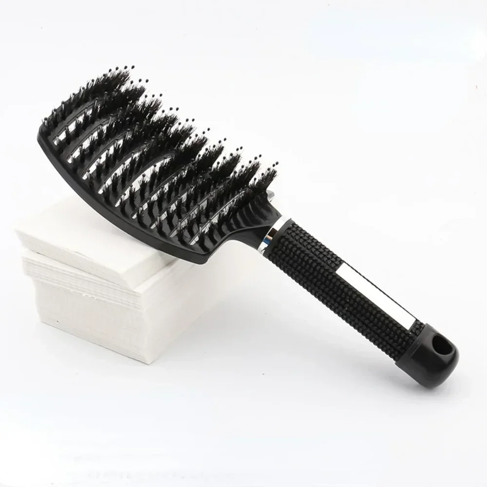 Hair Brush Comb Detangler Anti Klit Bristle Nylon Scalp Massage Tangle Teaser Women