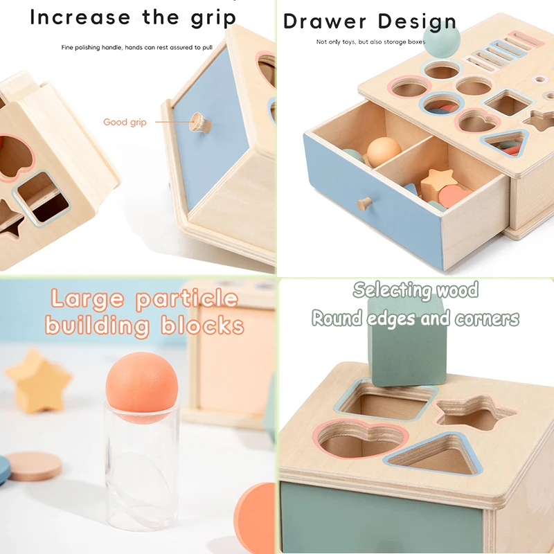 Wooden Color Shape Sorter 6