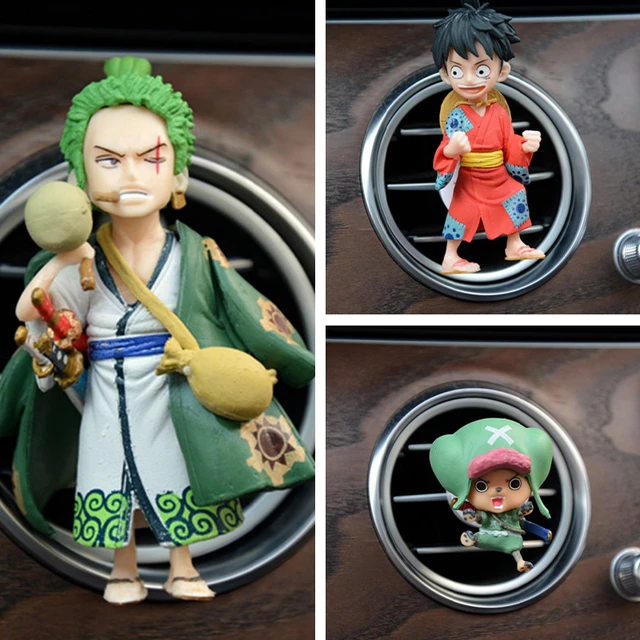 Anime ein Stück Auto Luft auslass Duft Dekoration Ruffy Zoro Action figur  Figur Modell Ornament Auto Interieur Zubehör - AliExpress