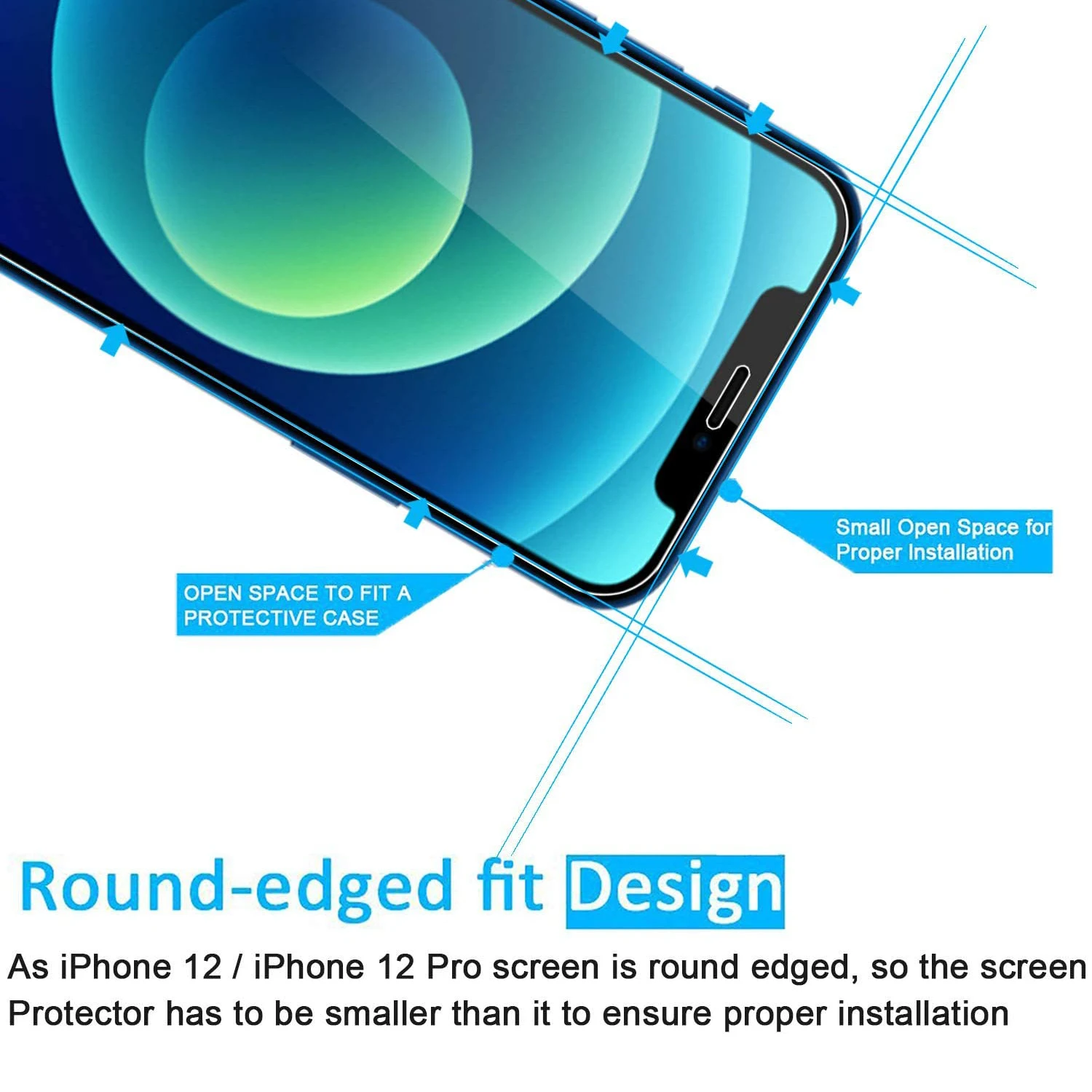 Premium HD Tempered Glass Screen Protector (2/4 Pack)