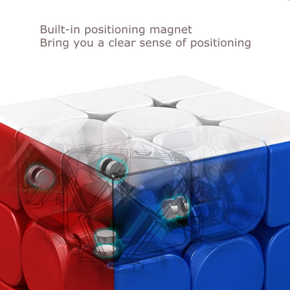 Moyu Cubing Classroom Meilong 3/3C 3x3 Magic Stickerless 3 Layers Speed Cube Solid Durable & Stickerless Frosted 2