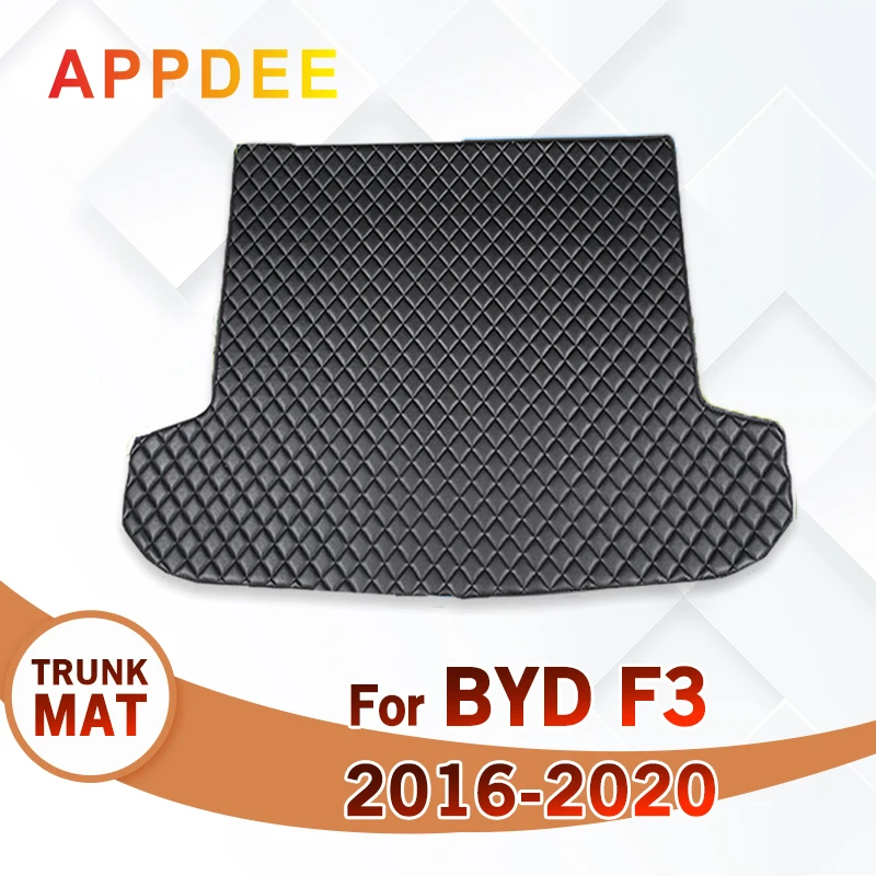 

Коврик для багажника автомобиля для BYD F3 2016 2017 2018 2019 2020, пользовательские автомобильные аксессуары, украшение интерьера автомобиля