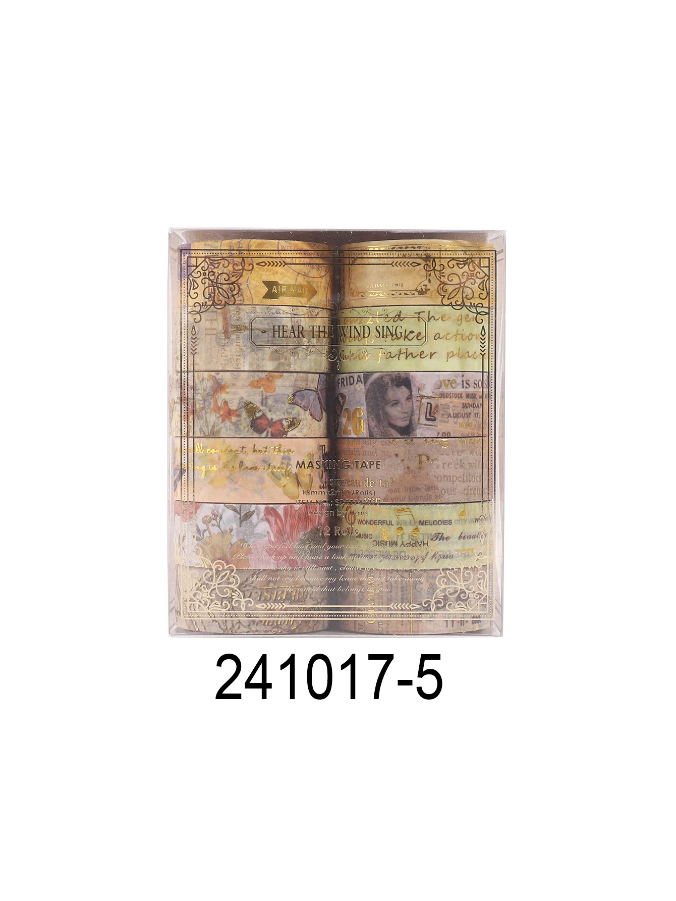 12 لفة/صندوق من شريط واشي من الرقائق الساخنة الإبد...