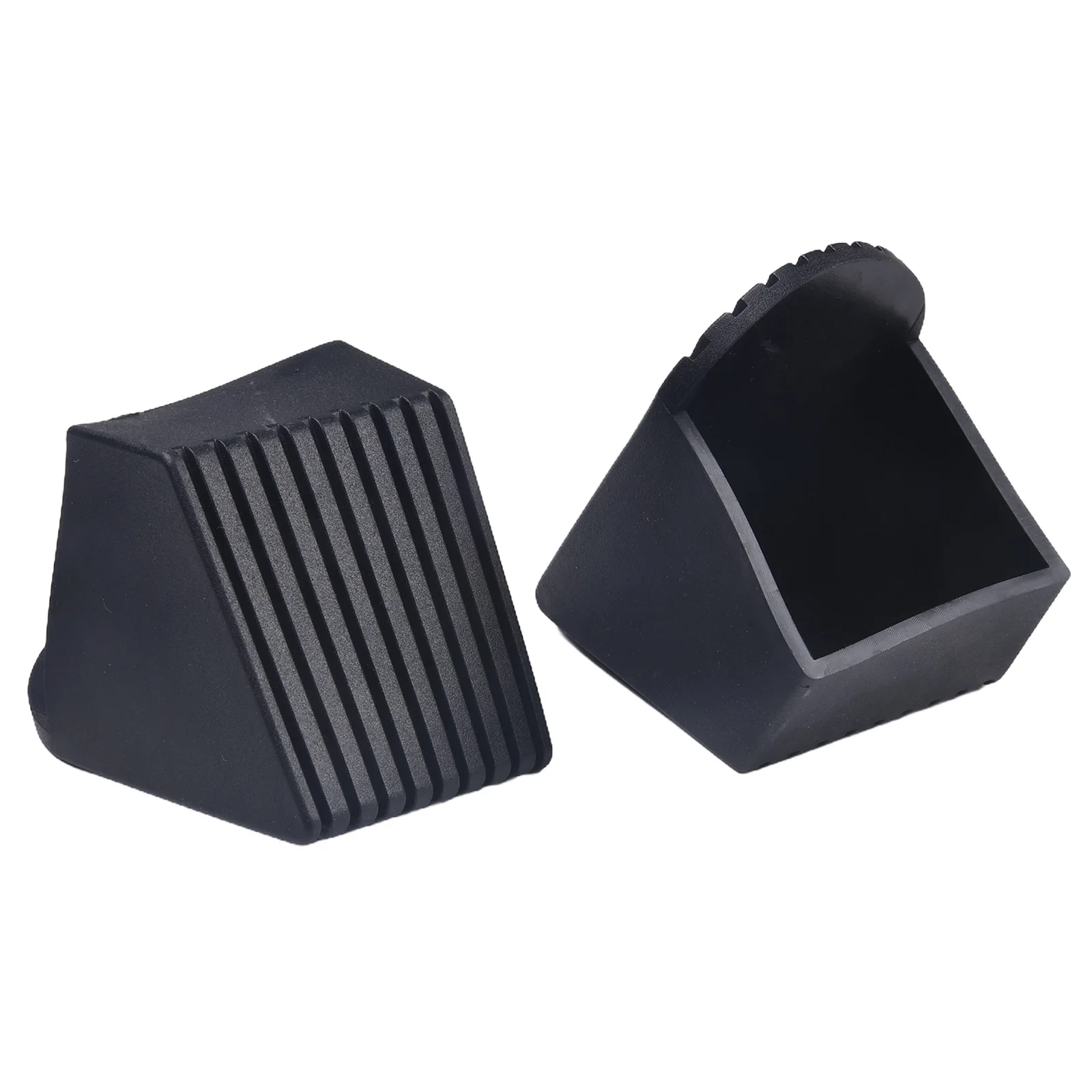 Fitness Equipment Rubber End Caps - Floor Protectors & Gym Accessories (Set of 2)