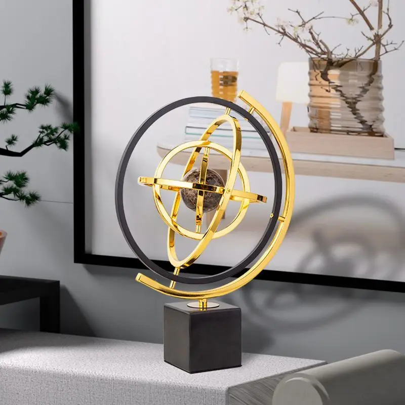 Globe: Luxury Living Room TV Cabinet Decoration, Office Wine Cabinet Decoration，Geography Teaching Equipment