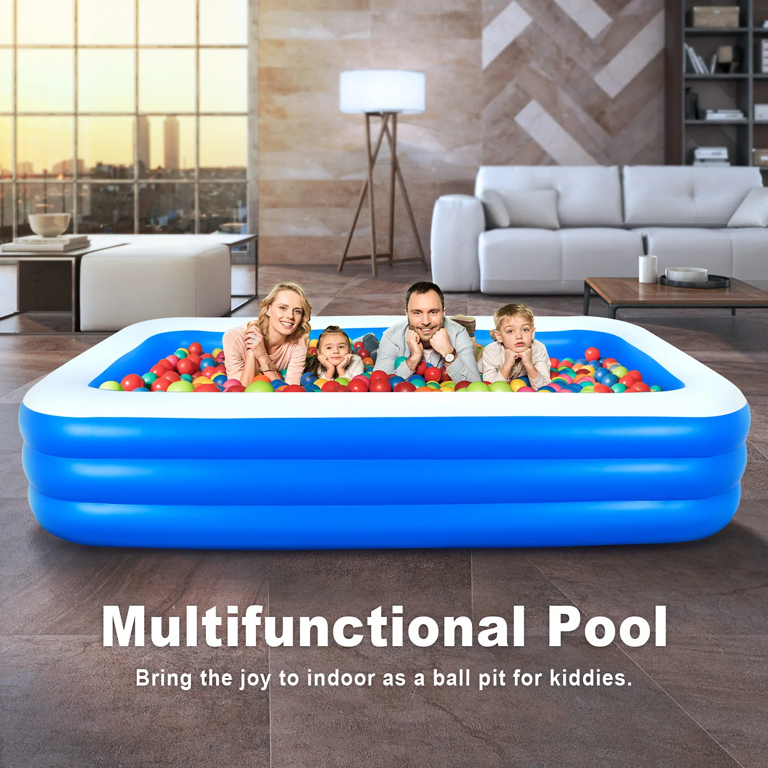 Inflatable Swimming Pool 1.2M 1.5M PVC Large Family Party Pools Outdoor Thickened Summer Baby Play Pool Toys