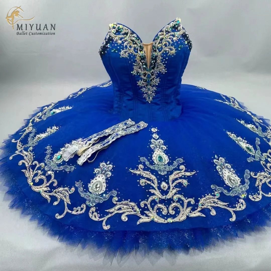 

New Bluebird variation tutu tailored adult children high-end professional performance competition dress women's costume