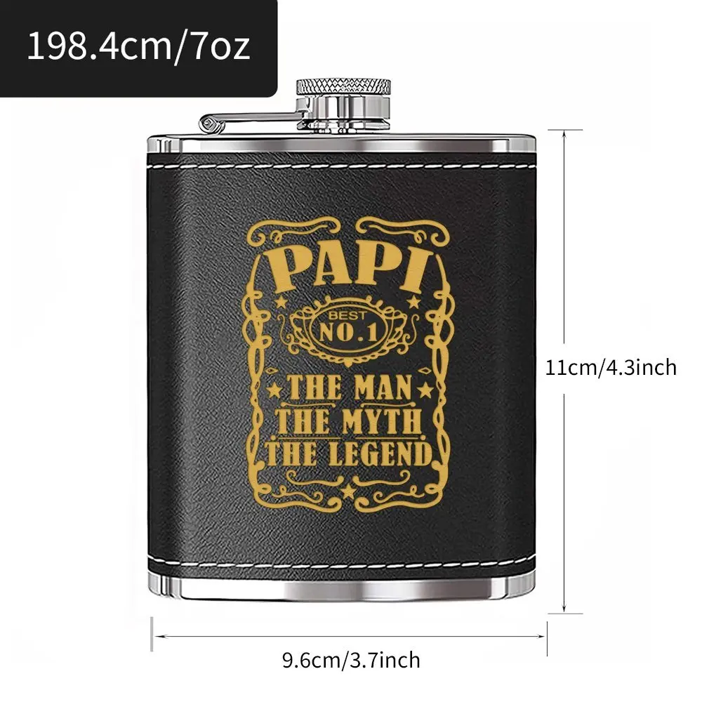 7온스 스테인리스 스틸 와인 주전자, 아빠를 위한 멋진 선물, 조부모님을 위한 멋진 선물, 생일, 크리스마스, 할로윈 파티 기념품