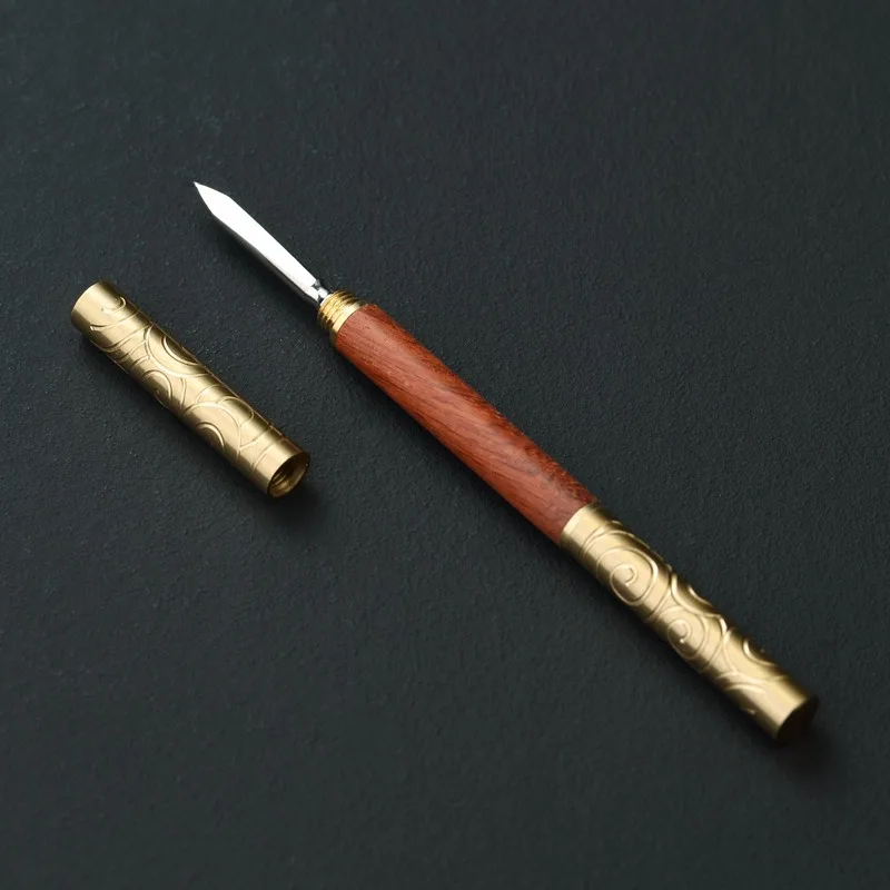 Professional Tea Knife Pu'er Tea Solid Wood Needle Double Use Stainless Steel Chinese Pry TeaCutters Teaware Set Accessories tea cutter tea needle set