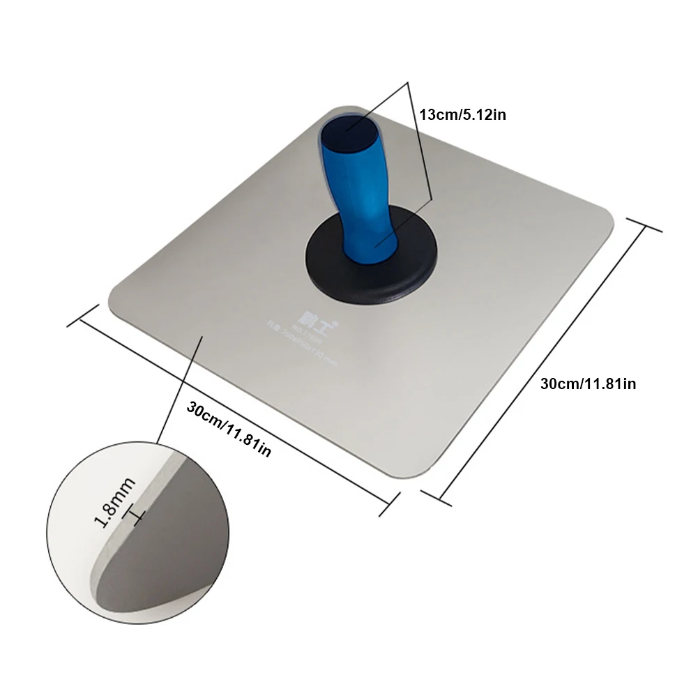 Aluminium Plastering Hawk Plaster Mortar Board Holder Plasterers Hawk Plastering Hand Board Tile Tools for Cement Mortar Drywall