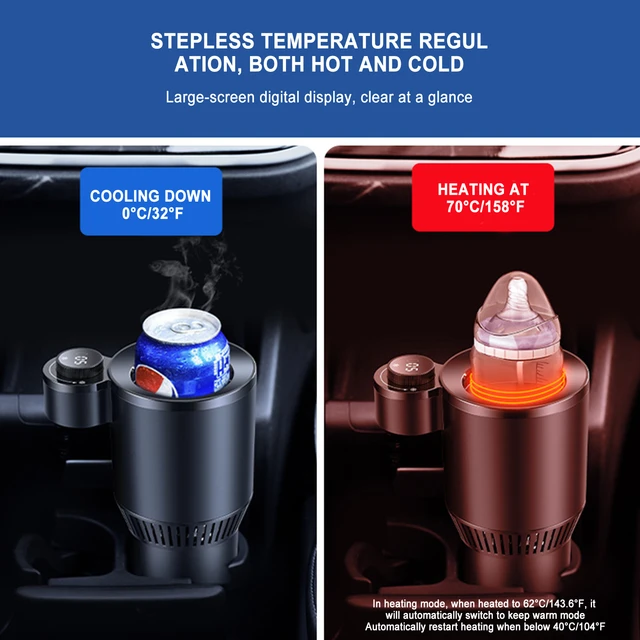 12V/AC110-240V Car Heating Cooling Cup Warmer Cooler Smart Cup Mug Holder  Tumbler Cooling Beverage Drinks Cans - AliExpress