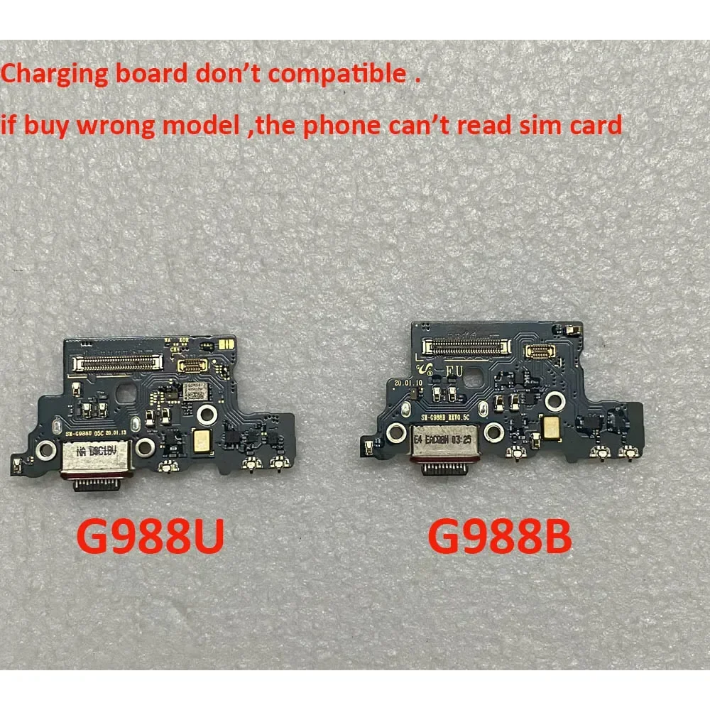 For Samsung Galaxy S20 Plus G981B G981U S20 Ultra G988B G986B G985F G988U G986U FE G780G G781B USB Connector Dock Charging Board cell phone parts