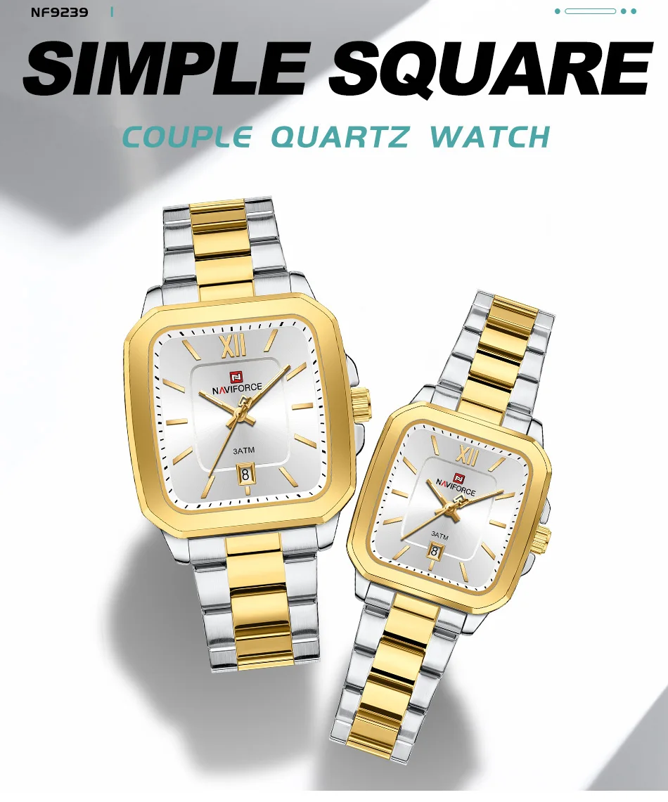 NAVIFORCE NF9239 Romantic Couple’s Watch description image