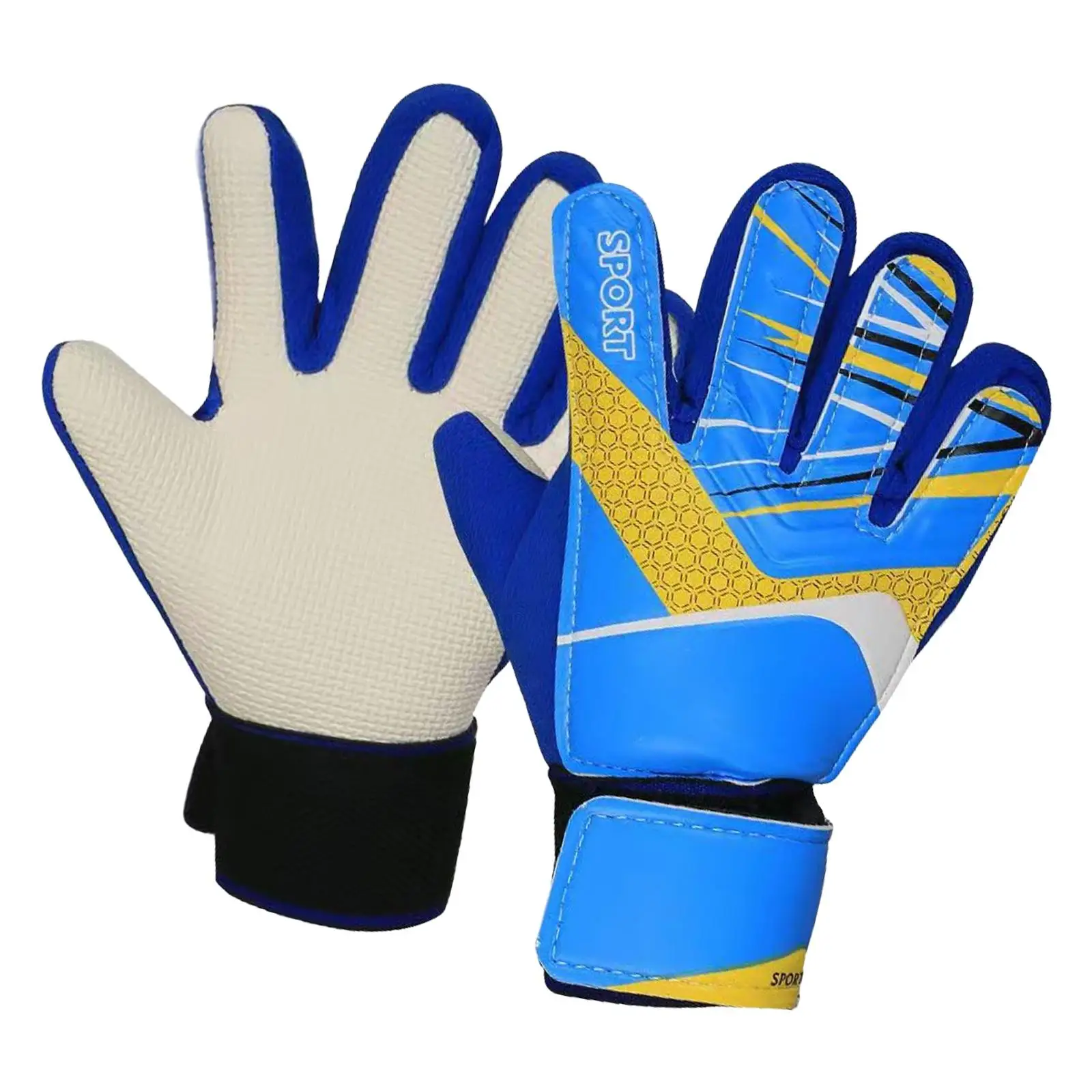 Kids Football Goalkeeper Gloves for Beginner Trendy Sports Supplies Gift Boys and Girls Non Slip Protective Lightweight Mitts
