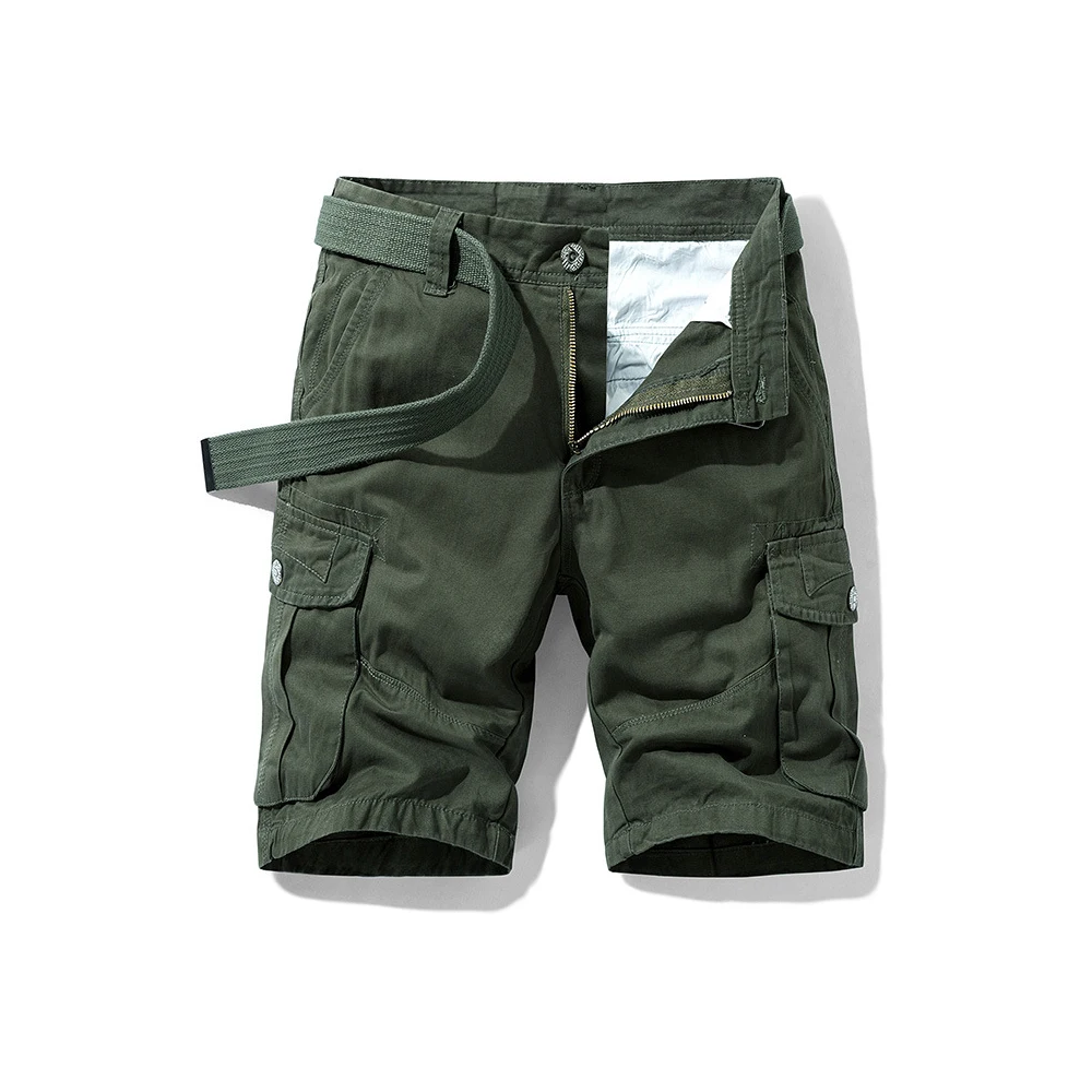 Summer New Cargo Shorts Men's Straight Pants Loose Casual Multi-pocket Men's Quarter Pants Thin Style Breathable And Comfortable