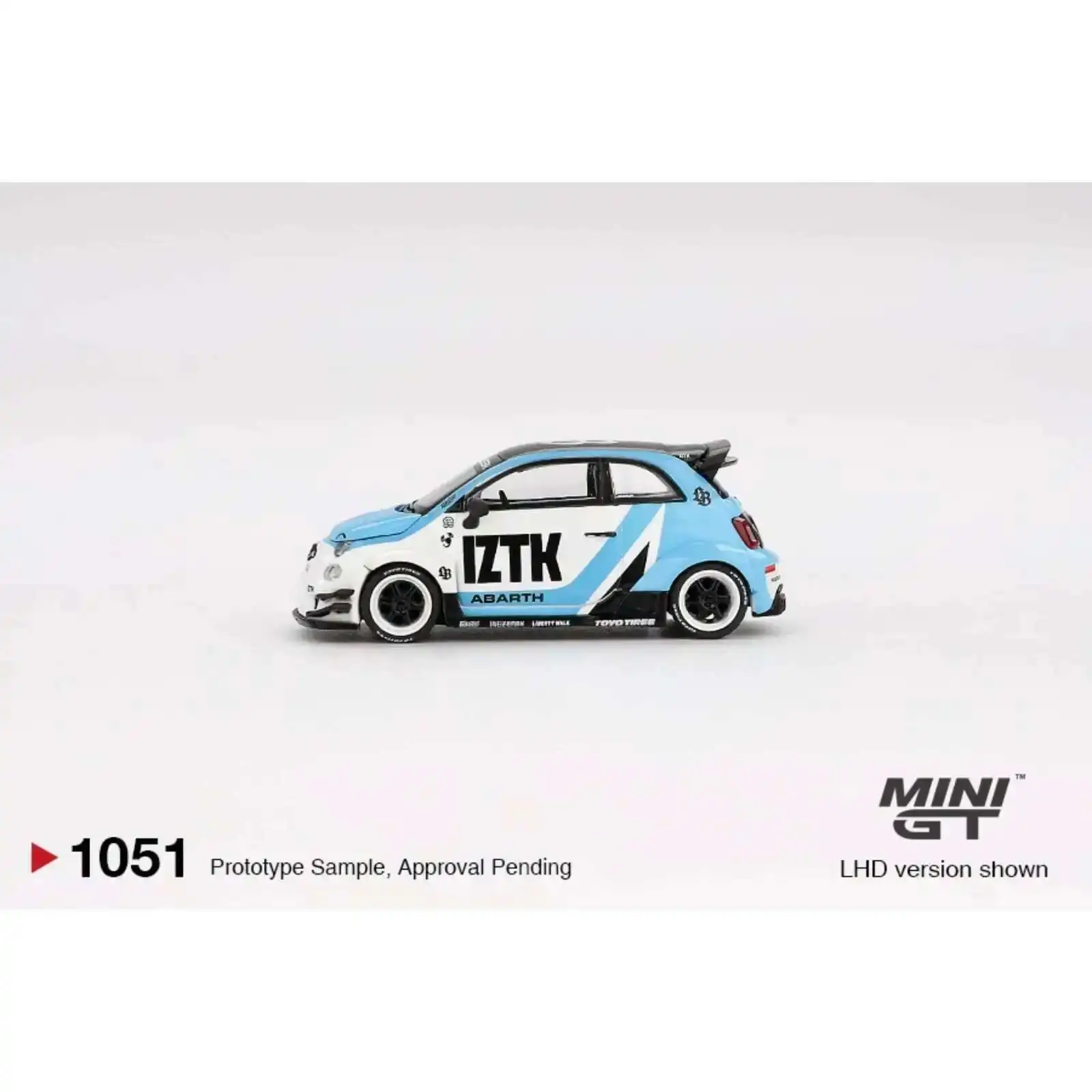 MINIGT 1051 1:64 Abarth 595 LB WORKS Abas Works IZTK Diecast Car